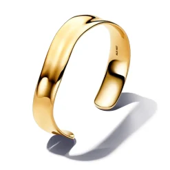 Pandora Essence Organically Shaped Broad Open rannekoru, keltakullattu, 563302C00