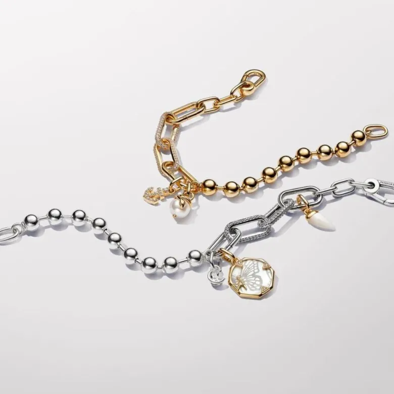 Pandora ME Anchor Mini Dangle hela, keltakullattu, 763369C01