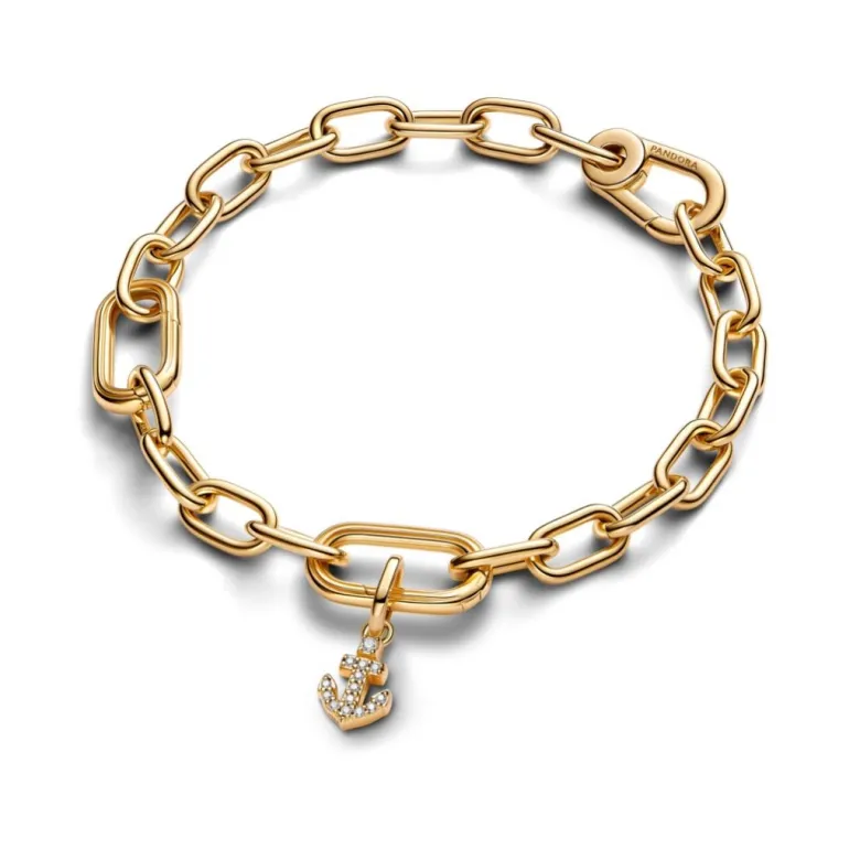 Pandora ME Anchor Mini Dangle hela, keltakullattu, 763369C01