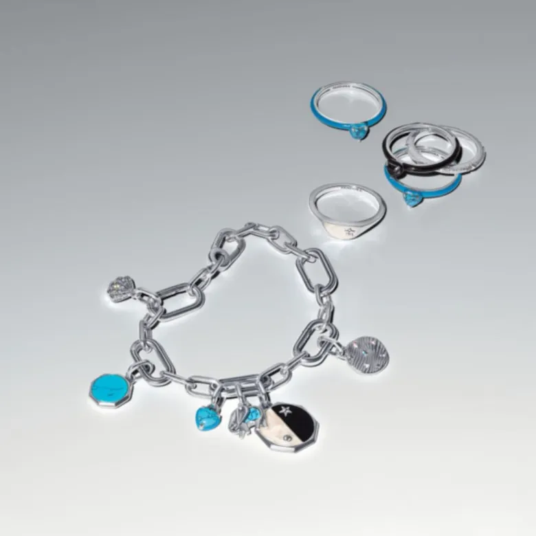 Pandora ME Bold Link Chain rannekoru, hopea, 593854C00