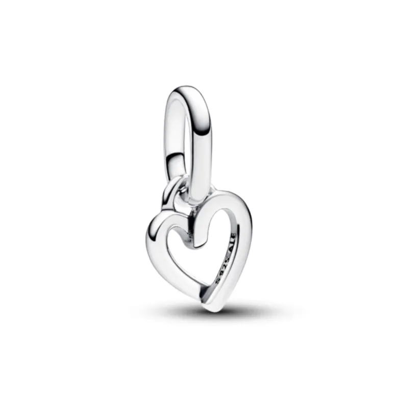 Pandora ME Freehand Heart Mini hela, hopea, 793048C00
