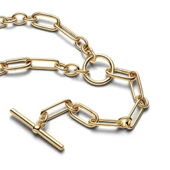 Pandora ME Link Chain Y kaulakoru, keltakullattu, 364809C00-45