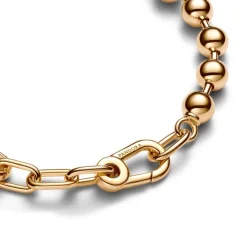 Pandora ME Metal Bead & Link Chain kaulakoru, keltakullattu, 562793C00