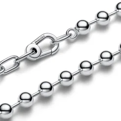 Pandora ME Metal Bead & Link Chain kaulakoru, hopea, 392799C00-45
