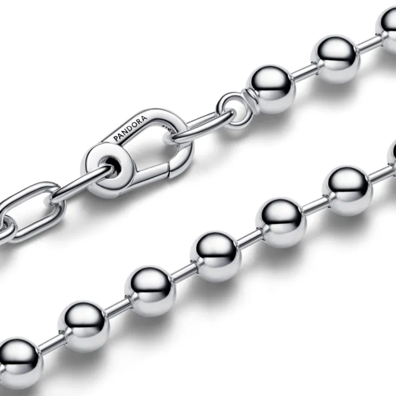 Pandora ME Metal Bead & Link Chain kaulakoru, hopea, 392799C00-45
