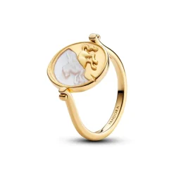 Pandora ME Pegasus Reversible Medallion sormus, keltakullattu, 164812C01