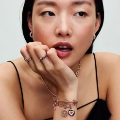Pandora ME Pink Chakra Heart Mini hela, ruusukullattu, 783042C01