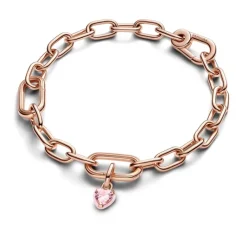 Pandora ME Pink Chakra Heart Mini hela, ruusukullattu, 783042C01