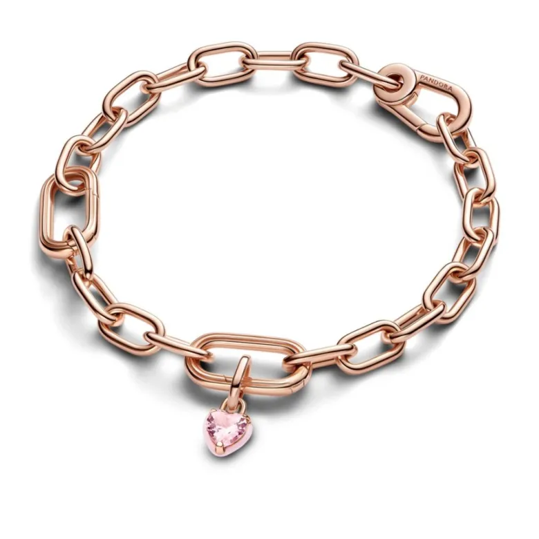 Pandora ME Pink Chakra Heart Mini hela, ruusukullattu, 783042C01