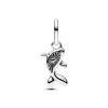 Pandora ME Red Murano Glass Koi Fish Mini hela, hopea, 793863C01