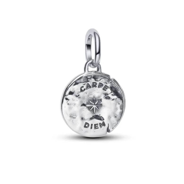 Pandora ME Skull Medallion hela, hopea, 794089C01