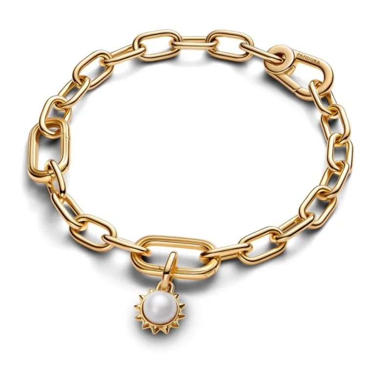 Pandora ME Treated Freshwater Cultured Pearl Sun Mini hela, keltakullattu, 763035C01
