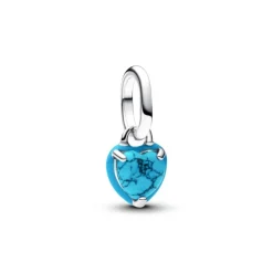 Pandora ME Turquoise-colored Heart Mini hela, hopea, 793827C01