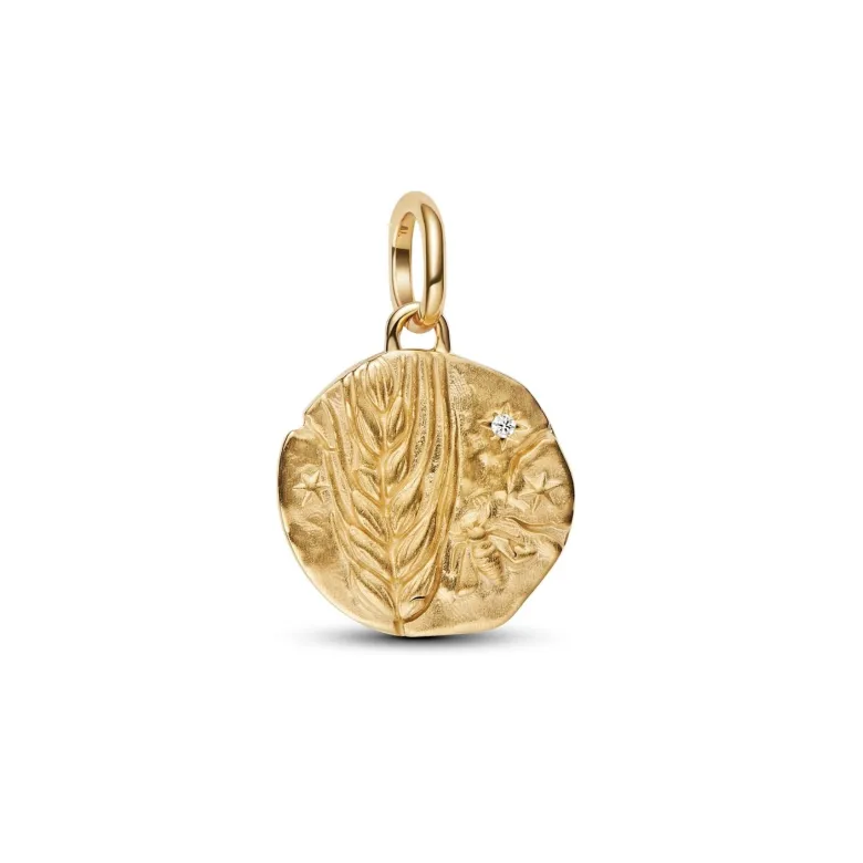 Pandora ME Wheat Medallion hela, keltakullattu, 764804C01