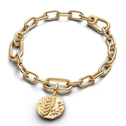Pandora ME Wheat Medallion hela, keltakullattu, 764804C01