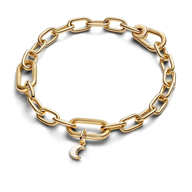 Pandora ME White Crescent Moon Mini hela, keltakullattu, 764614C01