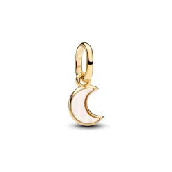 Pandora ME White Crescent Moon Mini hela, keltakullattu, 764614C01