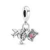 Pandora Moments Airplane, Globe & Suitcase hela, hopea, 799435C01