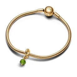 Pandora Moments August Spring Green Eternity Circle hela, keltakullattu, 763462C08