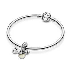 Pandora Moments Baby Teddy Bear hela, hopea, 792100CZ