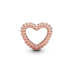 Pandora Moments Beaded Open Heart hela, ruusukullattu, 787516