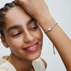 Pandora Moments Be Love Engravable Heart hela, hopea, 793439C00
