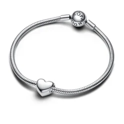 Pandora Moments Be Love Engravable Heart hela, hopea, 793439C00