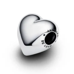 Pandora Moments Be Love Engravable Large Heart hela, hopea, 793440C00