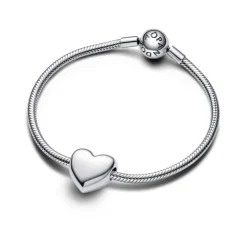 Pandora Moments Be Love Engravable Large Heart hela, hopea, 793440C00