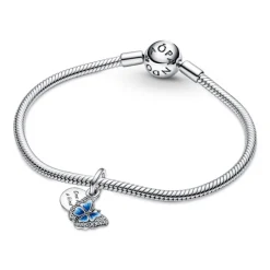 Pandora Moments Blue Butterfly & Quote Double hela, hopea, 790757C01