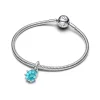 Pandora Moments Blue Murano Glass Sea Snail hela, hopea, 793900C01