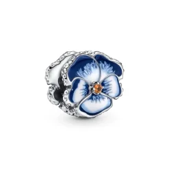 Pandora Moments Blue Pansy Flower hela, hopea, 790777C02