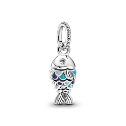 Pandora Moments Blue Scaled Fish hela, hopea, 799428C01