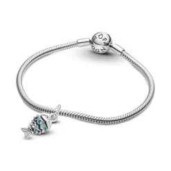 Pandora Moments Blue Scaled Fish hela, hopea, 799428C01
