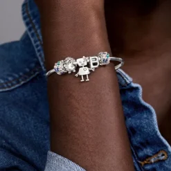 Pandora Moments Butterflies lukkopala, hopea, 797863ENMX