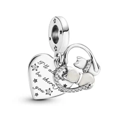 Pandora Moments Cats & Hearts hela, hopea, 799546C01