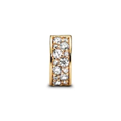 Pandora Moments Clear Pavé lukkopala, keltakullattu, 768658C01