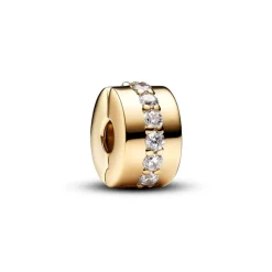 Pandora Moments Clear Sparkling lukkopala, keltakullattu, 761972C01