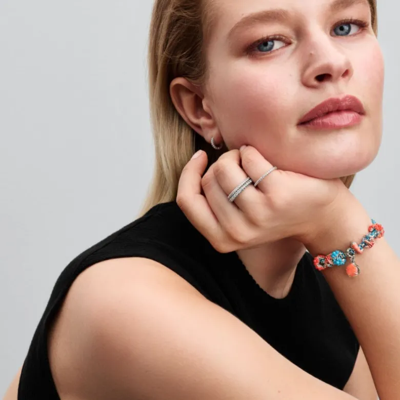 Pandora Moments Coral Ocean hela, hopea, 793897C01