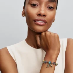 Pandora Moments Crab hela, keltakullattu, 764684C01