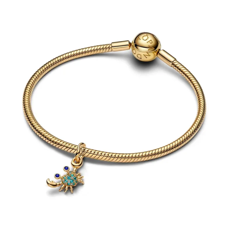 Pandora Moments Crab hela, keltakullattu, 764684C01