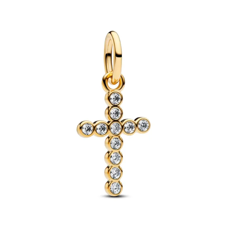 Pandora Moments Cross hela, keltakullattu, 764063C01
