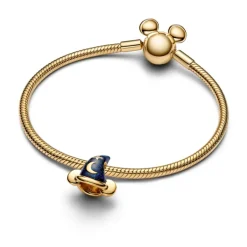 Pandora Moments Disney Mickey Mouse Sorcerer's Hat hela, keltakullattu, 764207C01
