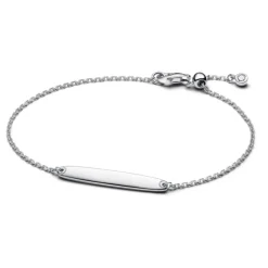 Pandora Moments Engravable Bar Chain rannekoru, hopea, 594010C01