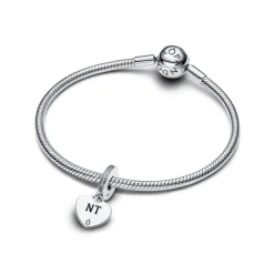 Pandora Moments Engravable Heart Tag hela, hopea, 798761C01