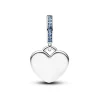Pandora Moments Engravable Heart Blue Stone hela, hopea, 793926C03