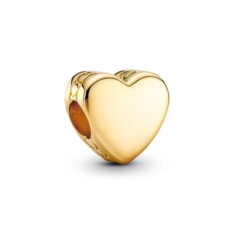 Pandora Moments Engravable Heart hela, keltakullattu, 762015C00