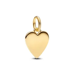 Pandora Moments Engravable Heart Tag riipus, keltakullattu, 368914C00
