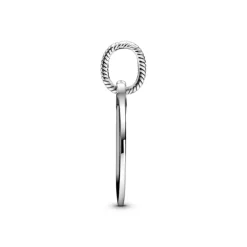 Pandora Moments Engravable Round Tag riipus, hopea, 398610C00