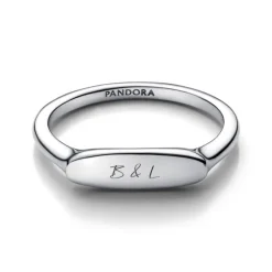 Pandora Moments Engravable sormus, hopea, 193986C00
